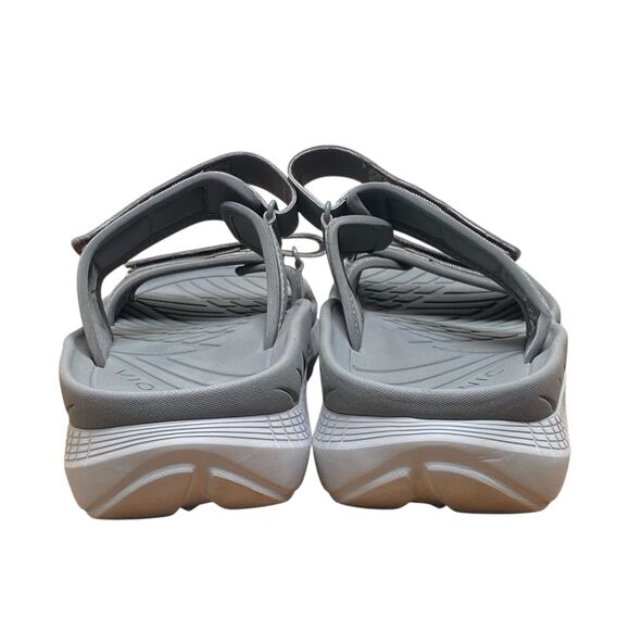 Vionic Renewal Women Sz 9 Grey  Adjustable Recovery Flip Flop Sandals (HF29) - Picture 4 of 7